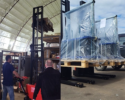 Тест-драйв складской техники на нашем складе в Бердске